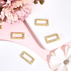 4Pcs Brass Spring Gate Rings&nbsp;FIND-BBC0005-03G