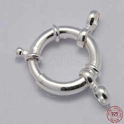 スターリングシルバーの大きなスプリングリング留め金925個  銀  12mm&nbsp;STER-A007-13B