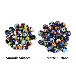 Handmade Millefiori Glass Lampwork Round Beads&nbsp;LA-N001-01B-13MM