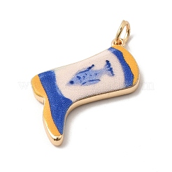 Printed Brass Pendants&nbsp;KK-H253-01B-G01