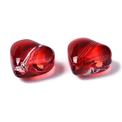 Transparent Spray Painted Glass Beads&nbsp;LS-GGLA-S054-012A-02