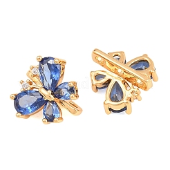 SHEGRACE Butterfly Brass Micro Pave Cubic Zirconia Spacer Bars&nbsp;XGRQ5K655-825G-B
