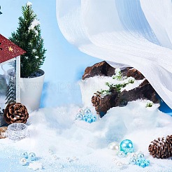 DIY クリスマス花瓶フィラー  プラスチックパールを含む  樹脂カボション  ホイルフレーク  ミックスカラー  6mm&nbsp;DIY-SC0021-88