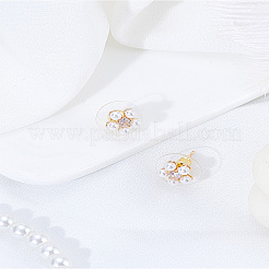 1 Pair 925 Sterling Silver Stud Earrings&nbsp;EJEW-LP0007-075