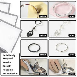 3 Sheets 4 Layers Silver Polishing Cloth&nbsp;AJEW-BBC0002-17A