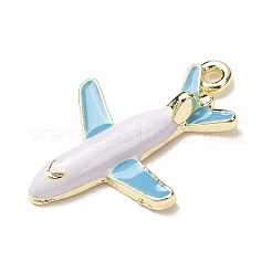 Alloy with Sky Blue Enamel Pendants&nbsp;AL-CBA25EB-01