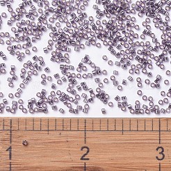 MIYUKIデリカビーズ  シリンダー  日本製シードビーズ  11/0  （db1205)シルバーライニングライトアメジスト  1.3x1.6mm  穴：0.8mm  約2000PCS /ボトル  10 G /ボトル&nbsp;SEED-JP0008-DB1205