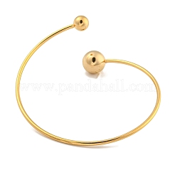 Ion Plating(IP) 304 Stainless Steel Cuff Bangles&nbsp;BJEW-P331-15G