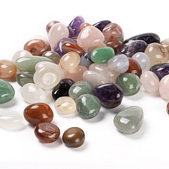 78Pcs 5 Style Natural Amethys & Rose Quartz & Green Aventurine & Botswana Agate & Dendritic Agate Beads&nbsp;G-LS0001-06