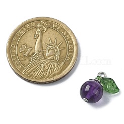 Natural  Amethyst Fruit Pendants&nbsp;PALLOY-TA00077-04