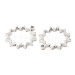 Non-Tarnish 304 Stainless Steel Open Back Bezel Star Pendants&nbsp;STAS-Z040-09P