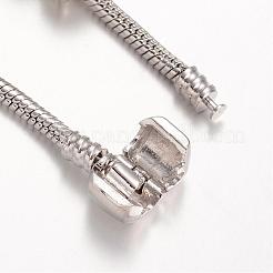 Alloy Rhinestone Bead European Bracelets&nbsp;BJEW-L602-27C