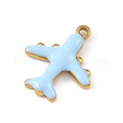 304 Stainless Steel Enamel Pendants&nbsp;STAS-G395-02G-02