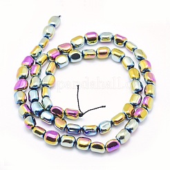 Electroplate Non-magnetic Synthetic Hematite Beads Strands&nbsp;G-L488-A-08