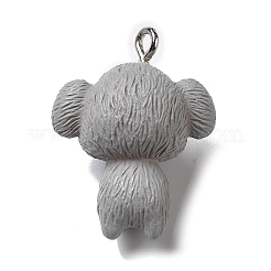 Opaque Resin Animal Pendants&nbsp;RESI-O014-01B