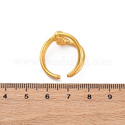 304ステンレススチールオープンカフリング  ゴールドカラー  13mm  usサイズ8 1/4(18.3mm)&nbsp;RJEW-Z082-01F-G