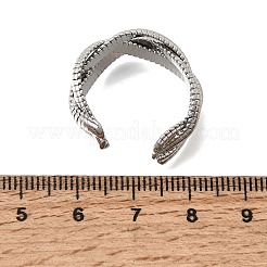 Brass Cuff Open Rings for Women&nbsp;RJEW-F215-11P