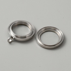 304 Stainless Steel Locket Pendants&nbsp;STAS-WH0027-49B