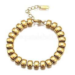 304 Stainless Steel Rectangle Link Chain Braceletes for Women&nbsp;BJEW-R022-01G