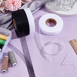 4 Rolls 2 Colors Double-sided Non Woven Fabric Fusing Tape Adhesive Hem Tape&nbsp;DIY-HY0002-88B
