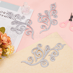 Ethnic Style Flower Pattern Computerized Embroidery Appliques&nbsp;PATC-WH0010-36B
