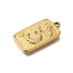 Ion Plating(IP) 304 Stainless Steel Pendant Rhinestone Settings&nbsp;STAS-H225-05G