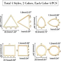 32Pcs 8 Style 304 Stainless Steel Chandelier Components Links&nbsp;STAS-UN0022-94