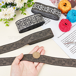 15M 3 Styles Ethnic Style Embroidery Polyester Ribbons&nbsp;OCOR-GA0001-63