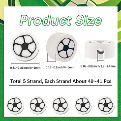 5 Strands Handmade Polymer Clay Bead Strands&nbsp;CLAY-SC0002-44