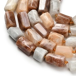 Natural Multi-Moonstone Beads Strands&nbsp;G-H329-A01-02