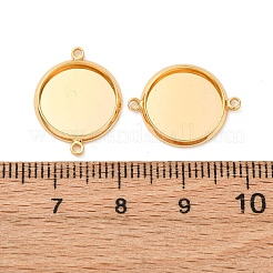 Brass Connector Cabochon Settings&nbsp;KK-F898-21C-G