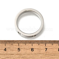 304 Stainless Steel Crystal Rhinestone Finger Rings for Women&nbsp;RJEW-B120-02P