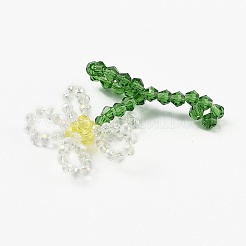Handmade Glass Beaded Woven Pendants&nbsp;LS-GLAA-I046-10A