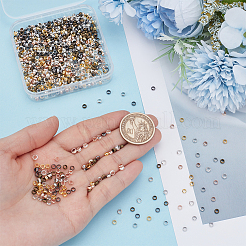 900Pcs 6 Colors Brass Crimp Beads&nbsp;KK-UN0004-95