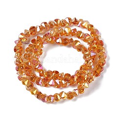 Transparent Electroplate Glass Beads Strands&nbsp;EGLA-L043-M