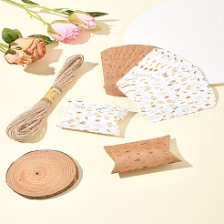 30Pcs 2 Colors Flower Print Paper Pillow Gift Boxes&nbsp;CON-FS0001-13