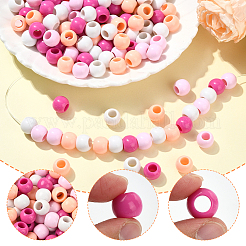 200Pcs 4 Colors Opaque Acrylic Beads&nbsp;SACR-SP0001-34