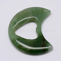天然石ペンダント  ハートと月  49~50x31~36.5x6~7mm  穴：1mm&nbsp;G-F385-04