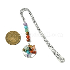 Tibetan Style Alloy Hook Bookmarks&nbsp;AJEW-JK00319