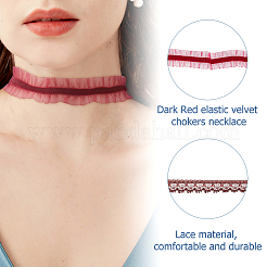3Pcs Polyester Choker Necklaces for Women&nbsp;AJEW-HS0001-06A