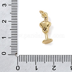 Brass Micro Pave Clear Cubic Zirconia Pendants&nbsp;CU-CBA7D12-24A-G