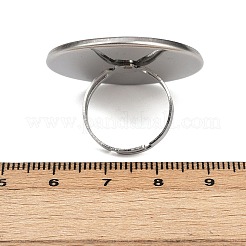 304 Stainless Steel Cuff Ring Components&nbsp;STAS-D372-06P-10