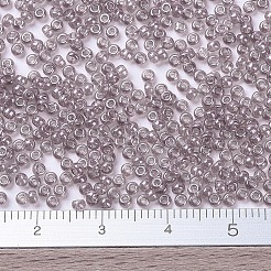 MIYUKIラウンドロカイユビーズ  日本製シードビーズ  11/0  （rr3512)透明赤面光沢  2x1.3mm  穴：0.8mm  約50000個/ポンド&nbsp;SEED-G007-RR3512