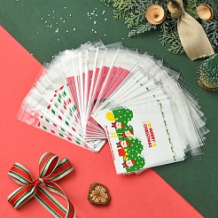 3 Bags 3 Styles Rectangle OPP Cellophane Bags for Christmas&nbsp;OPC-FS0001-01A