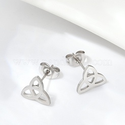 Non-Tarnish 304 Stainless Steel Stud Earrings&nbsp;EJEW-P235-01P