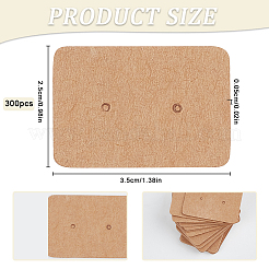 300Pcs Paper Jewelry Earring Display Cards with Hanging Hole&nbsp;CDIS-SP0001-05B