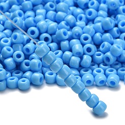 トーホー 3/0ラウンドビーズ  日本製シードビーズ  （不透明なブルーターコイズ43)個  5.5mm  穴：1.5mm  約60個/10g&nbsp;X-SEED-TR03-0043