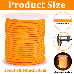 30M Luminous Glow in the Dark Polyester Cord&nbsp;AJEW-SP0004-86A