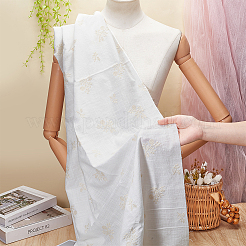 Cotton and Linen Embroidered Flower Fabric&nbsp;AJEW-WH0816-157