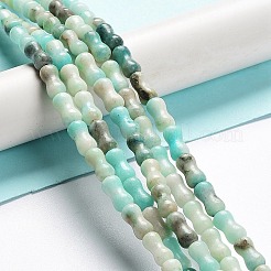 天然石クォーツビーズ連売り  染め  骨  アクアマリン  10x5mm  穴：0.6mm  約41個/連  15.75~16.14インチ（40~41cm）&nbsp;G-C034-03E